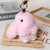 Plush Rabbit Color Block Chain Bag Charms