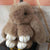 Plush Rabbit Color Block Chain Bag Charms