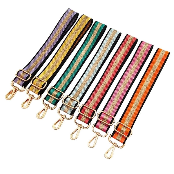 Polyester Color Block Bag Strap