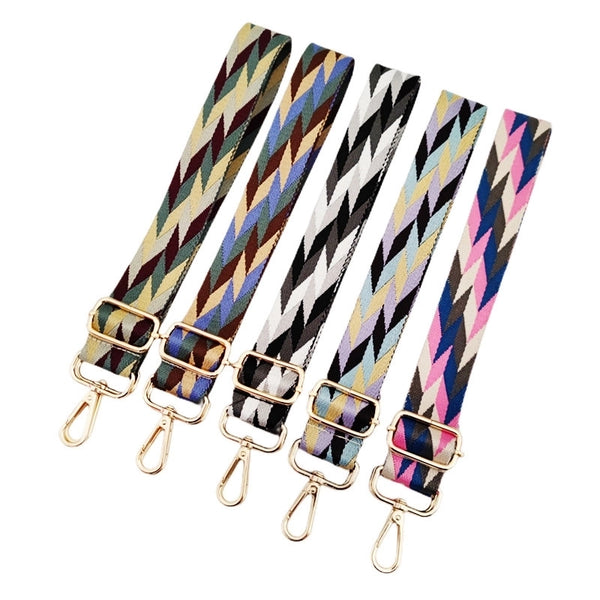 Polyester Color Block Bag Strap