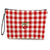 Polyester Lattice Cherry Square Clutches