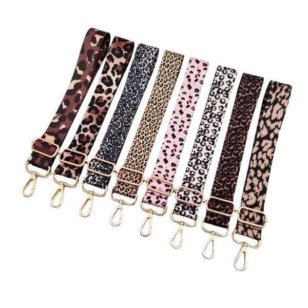 Polyester Leopard Bag Strap