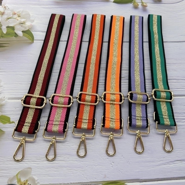 Polyester Stripe Bag Strap