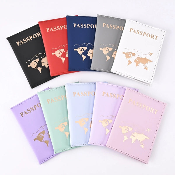 Popular Plain Skin PU Passport Protective Cover Passport Holder Machine Ticket Holder Passport In Stock Factory Direct Sales