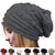 Popular Pleated Flanging Pullover Hat Women's Autumn And Winter Ski Wool Hat  Outdoor Knitted Hat