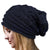 Popular Pleated Flanging Pullover Hat Women's Autumn And Winter Ski Wool Hat  Outdoor Knitted Hat