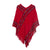 Premium Spring And Autumn New Retro Couple Solid Color Knitted Pullover Cape Shawl In Stock