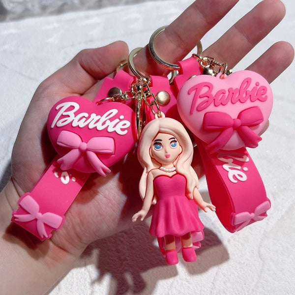 Princess Cartoon Style Human Letter  Silica Gel Women's Bag Pendant Keychain