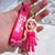 Princess Cartoon Style Human Letter  Silica Gel Women's Bag Pendant Keychain