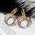 Princess Cute Christmas O-Shape Plating Diamond Alloy Artificial Rhinestones Earrings