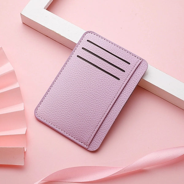 Pu Card Set Wholesale Ultra-thin Card Bag Women's Small And Exquisite Large Capacity Multi-card Student Card Bag Women's Short Wallet