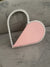 Pu Leather Color Block Heart-shaped Evening Bags