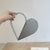 Pu Leather Color Block Heart-shaped Evening Bags