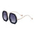 Punk Color Block Pc Polygon Diamond Full Frame Women's Sunglasses