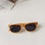 Punk Color Block Pc Square Full Frame Kids Sunglasses