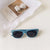 Punk Color Block Pc Square Full Frame Kids Sunglasses