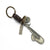 Punk Cowhide Hand-woven Car Keychain