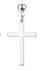 Punk Cross Stainless Steel Plating Drop Earrings 1 Piece