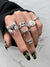 Punk Geometric Animal Skull Alloy No Inlaid Rings