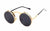 Punk Geometric Color Block Ac Round Frame Full Frame Men's Sunglasses