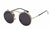 Punk Geometric Color Block Ac Round Frame Full Frame Men's Sunglasses