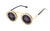 Punk Geometric Color Block Ac Round Frame Full Frame Men's Sunglasses