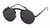 Punk Geometric Color Block Ac Round Frame Full Frame Men's Sunglasses