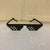 Punk Geometric Pc Square Full Frame Kids Sunglasses