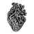 Punk Heart Skeleton Skull Alloy Stamping Stoving Varnish Plating Unisex Brooches