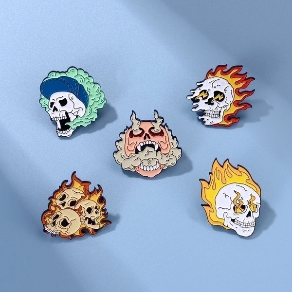 Punk Pin Cartoon Alloy Plating Unisex Brooches