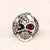 Punk Skull Alloy Plating Rhinestone Rings 1 Piece