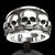 Fashion Skull Alloy Plating No Inlaid Halloween Men'S