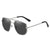 Punk Solid Color Ac Square Full Frame Women's Sunglasses