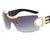 Punk Solid Color Pc Special-Shaped Mirror Frameless Women's Sunglasses