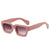 Punk Streetwear Color Block Ac Square Full Frame Women's Sunglasses