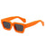 Punk Streetwear Color Block Ac Square Full Frame Women's Sunglasses