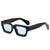 Punk Streetwear Color Block Ac Square Full Frame Women's Sunglasses