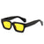 Punk Streetwear Color Block Ac Square Full Frame Women's Sunglasses