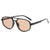 Punk Streetwear Geometric Ac Oval Frame Full Frame Women's Sunglasses