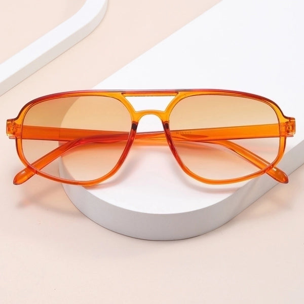 Punk Streetwear Geometric Ac Oval Frame Full Frame Women's Sunglasses