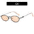 Punk Streetwear Oval Ac Oval Frame Full Frame Women's Sunglasses