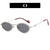 Punk Streetwear Oval Ac Oval Frame Full Frame Women's Sunglasses