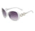 Punk Streetwear Solid Color Ac Oval Frame Full Frame Women's Sunglasses