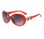 Punk Streetwear Solid Color Ac Oval Frame Full Frame Women's Sunglasses