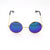 Punk Streetwear Solid Color Ac Round Frame Full Frame Women's Sunglasses