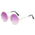 Punk Streetwear Solid Color Ac Round Frame Full Frame Women's Sunglasses