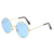 Punk Streetwear Solid Color Ac Round Frame Full Frame Women's Sunglasses