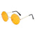 Punk Streetwear Solid Color Ac Round Frame Full Frame Women's Sunglasses