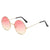 Punk Streetwear Solid Color Ac Round Frame Full Frame Women's Sunglasses