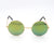 Punk Streetwear Solid Color Ac Round Frame Full Frame Women's Sunglasses